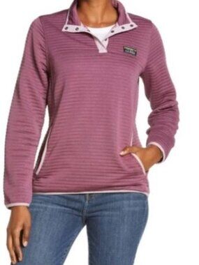 LL Bean Women's Mauve & Pink  Airlight Knit Pullover sz small/tall